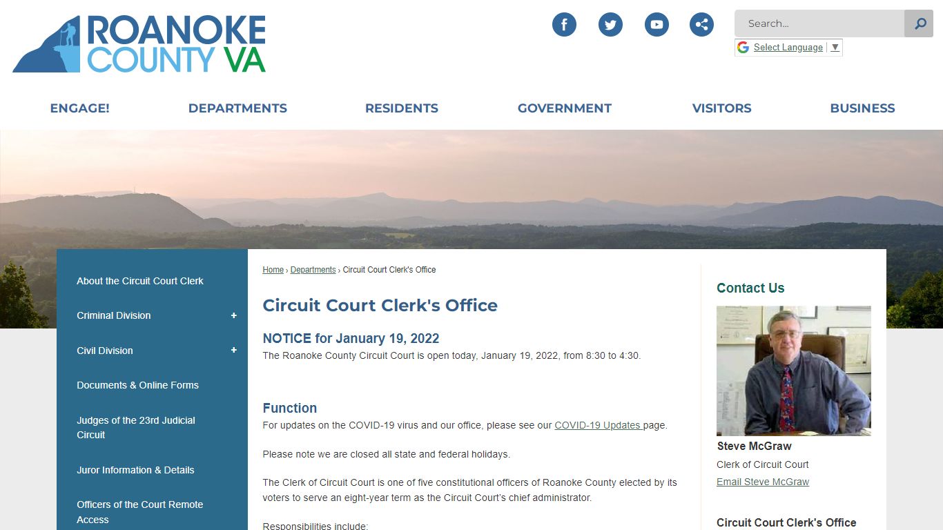 Circuit Court Clerk's Office | Roanoke County, VA ...